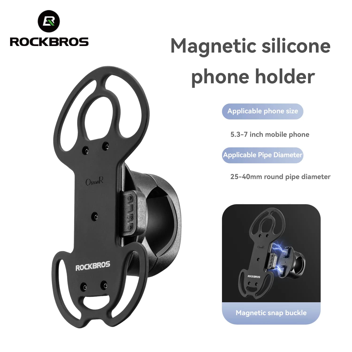 Magnetski silikonski držač za telefon na bicikl s brzim otpuštanjem